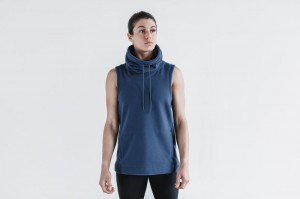 Nobull Arctic Sleeveless Cowl Blue | 34067UJGP