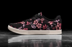 Nobull Cherry Blossom Canvas Black Pink | 69254UBHI