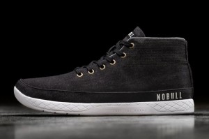 Nobull Denim Canvas Mid Black | 04917NEBR