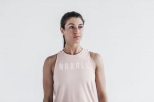 Nobull High-Neck Seasonal Colors Rose | 95631OMNB