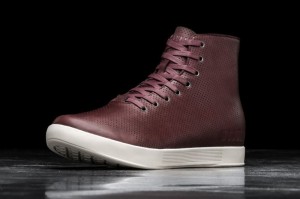 Nobull High-Top Leather Burgundy | 23417XYCV