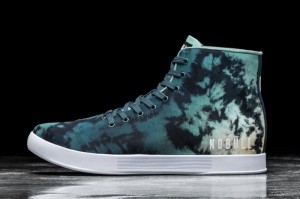 Nobull High-Top Tie-Dye Canvas Turquoise | 97105IRSW