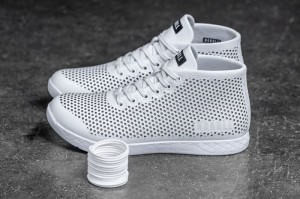 Nobull Leather Mid White | 69481UVXF