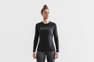 Nobull Long Sleeve Black | 65402WDKL