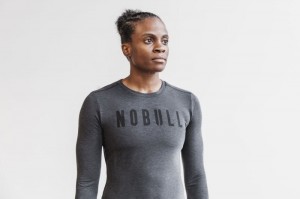 Nobull Long Sleeve Deep Grey | 24806YSUP