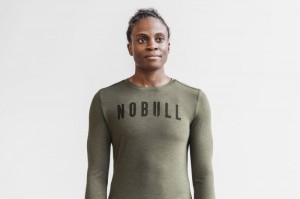 Nobull Long Sleeve Green | 41762VWDP