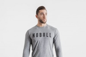 Nobull Long Sleeve Grey | 57804QWCX