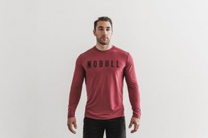 Nobull Long Sleeve Red | 13790GWBK