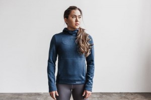 Nobull Performance Pullover Blue | 40867TGIX