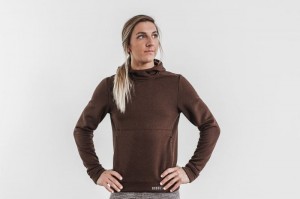 Nobull Performance Pullover Brown | 17245RCIS