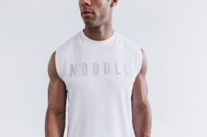 Nobull Sleeveless White | 64753APTH