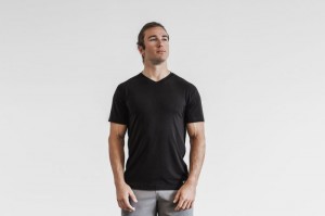 Nobull V-Neck Black | 14269CHQW