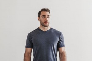 Nobull V-Neck Navy | 78051HQAK