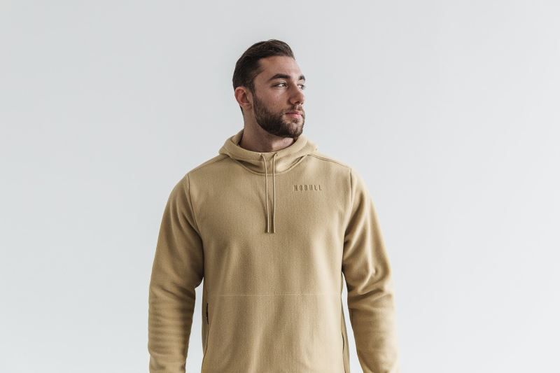 Nobull Arctic Pullover Beige | 68594LMBQ