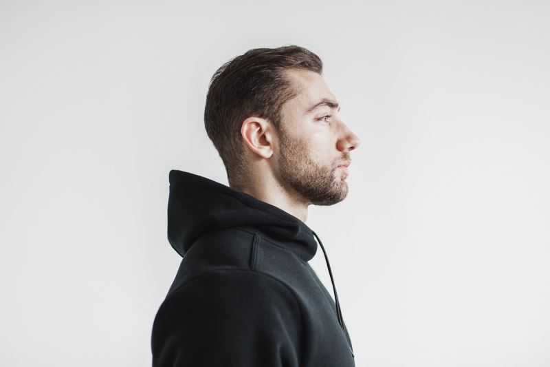 Nobull Arctic Pullover Black | 93418WXOZ