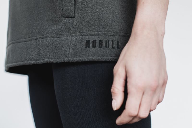 Nobull Arctic Sleeveless Cowl Dark Grey | 13692NQVU