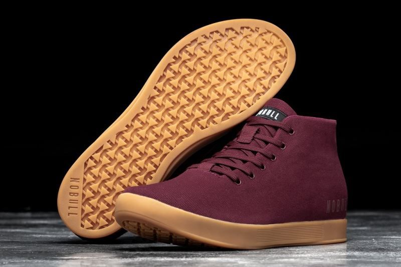 Nobull Cabernet Canvas Mid Dark Red | 41590LTZW