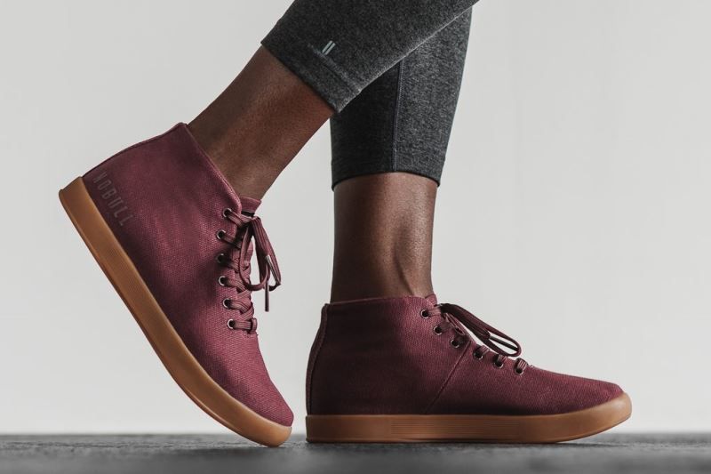 Nobull Cabernet Canvas Mid Dark Red | 41590LTZW