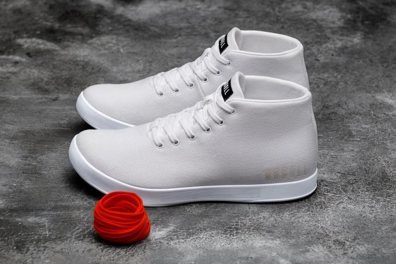 Nobull Canvas Mid White | 78549HQNO