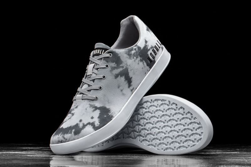 Nobull Cloud Tie-Dye Canvas Grey | 06512HFYP