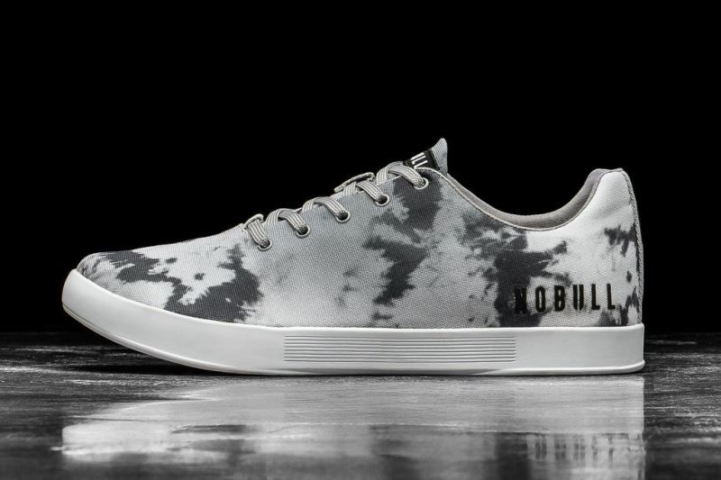 Nobull Cloud Tie-Dye Canvas Grey | 06512HFYP