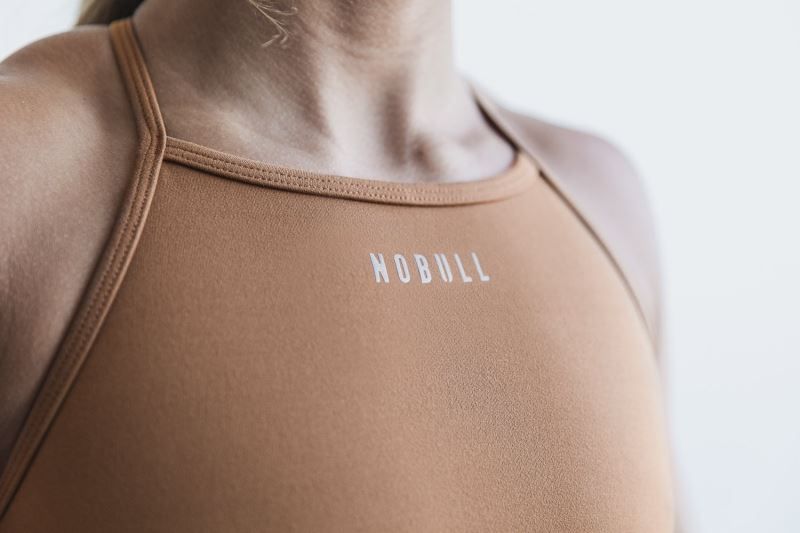 Nobull High-Neck Matte Brown | 68723SYHV