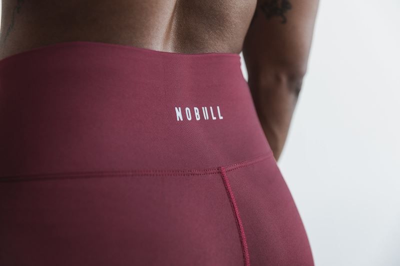 Nobull High-Rise Crop Dark Red | 95701JWEM