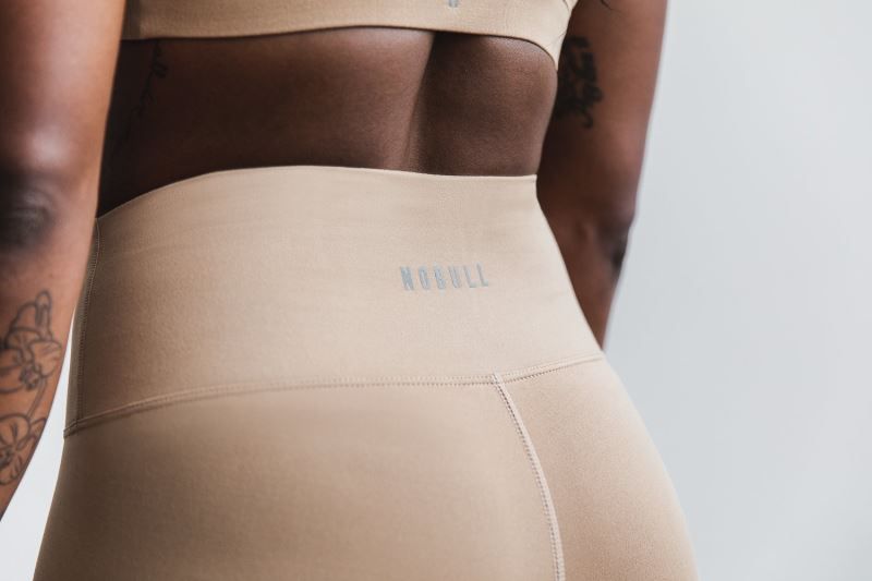 Nobull High-Rise Crop Matte Beige | 69270LJSH