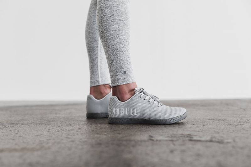 Nobull High-Rise Plush Heather White | 98213XEYA