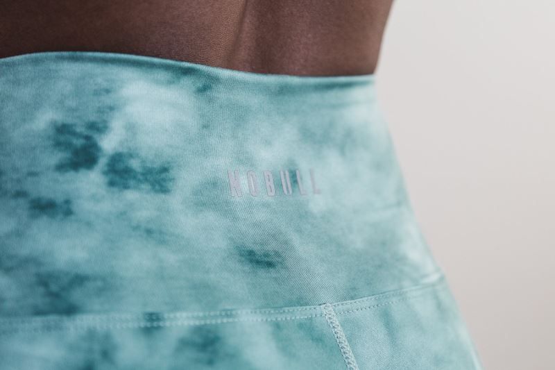 Nobull High-Rise Tie-Dye Deep Green | 10238RBXD