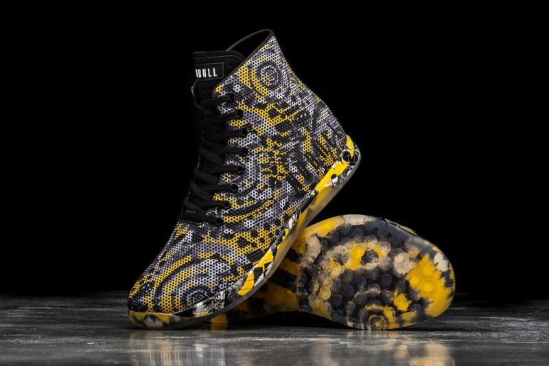 Nobull High-Top Artists For Humanity Black Yellow | 29403SUVF