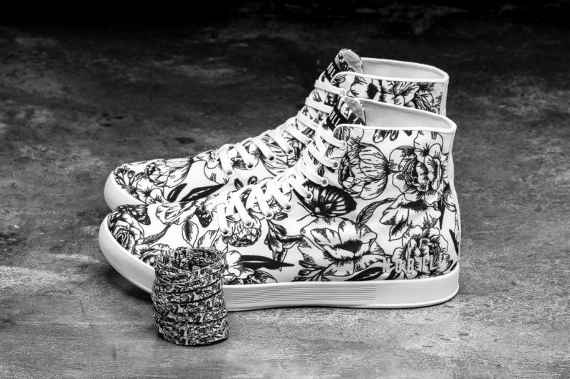 Nobull High-Top Butterfly Canvas Black White | 72586LUIY