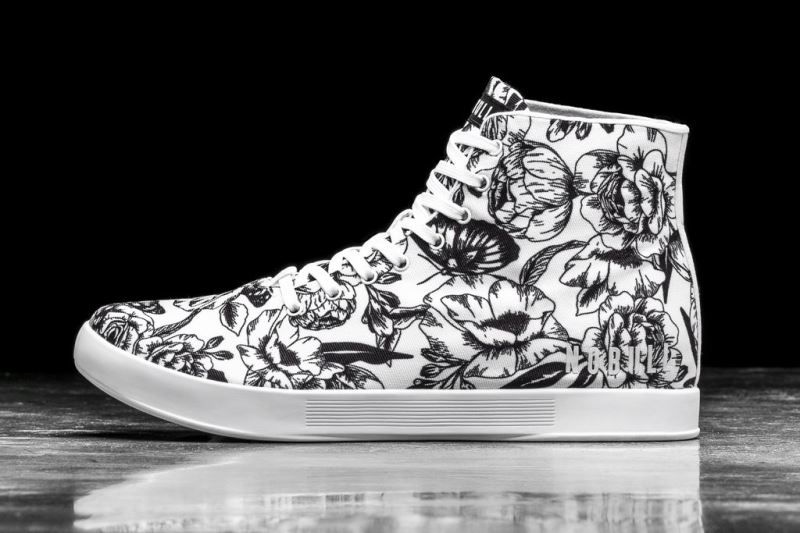 Nobull High-Top Butterfly Canvas Black White | 72586LUIY