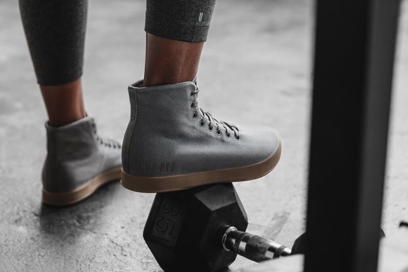 Nobull High-Top Canvas Dark Grey | 58673RVHU