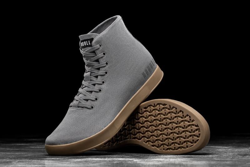 Nobull High-Top Canvas Dark Grey | 58673RVHU