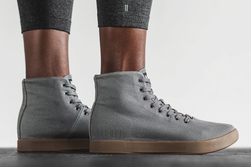 Nobull High-Top Canvas Dark Grey | 58673RVHU