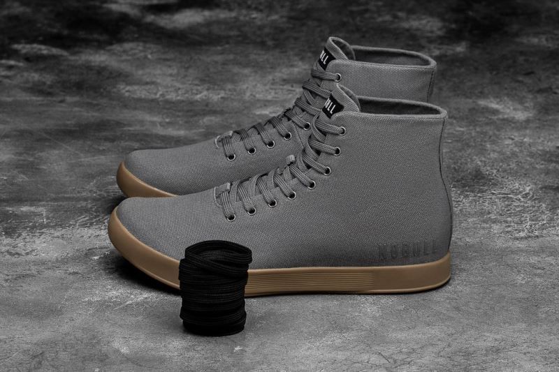 Nobull High-Top Canvas Dark Grey | 58673RVHU