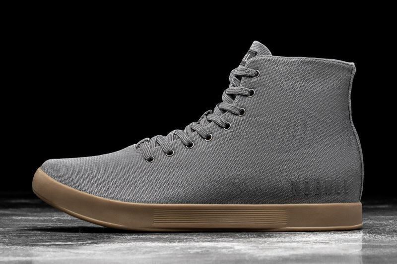 Nobull High-Top Canvas Dark Grey | 58673RVHU