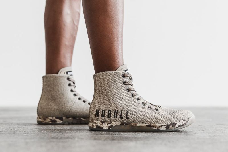 Nobull High-Top Earth Heather Beige | 30796TUOM