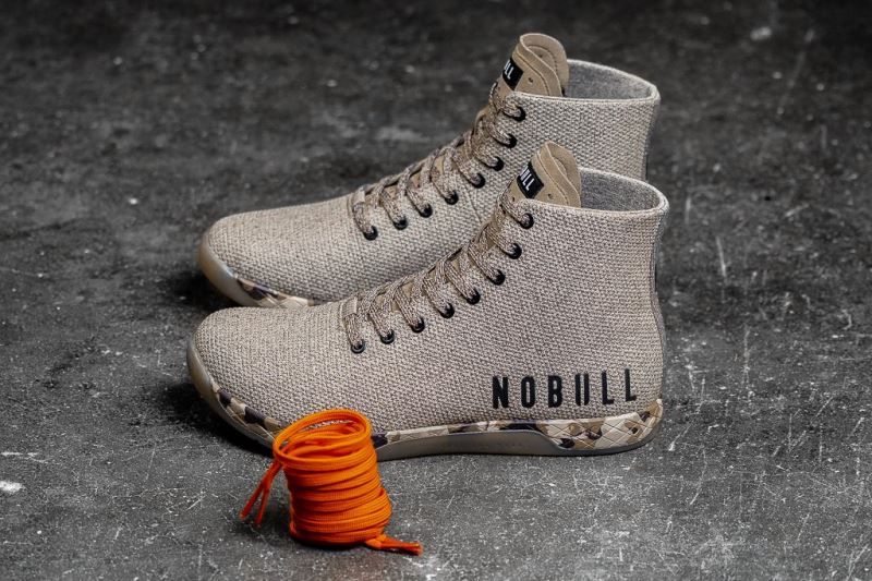 Nobull High-Top Earth Heather Beige | 30796TUOM