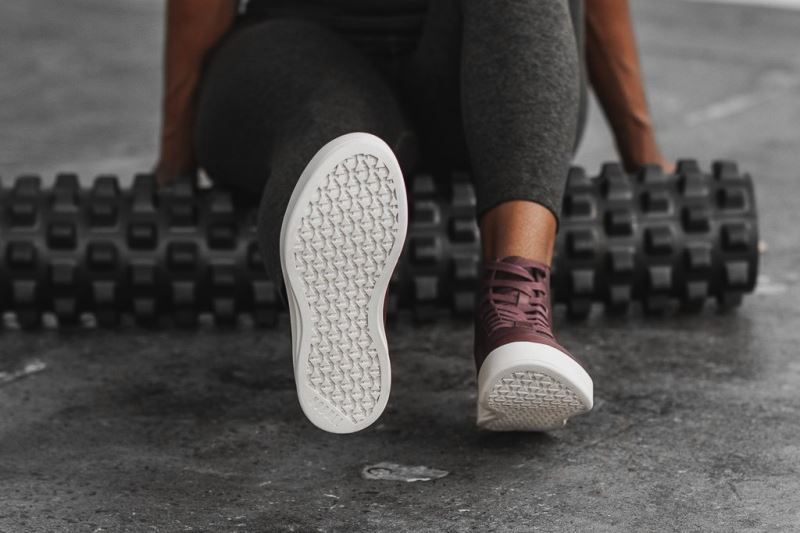 Nobull High-Top Leather Burgundy | 04216XZVG