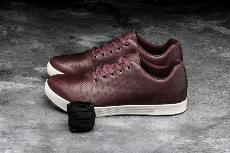 Nobull Leather Burgundy | 16754IKPZ