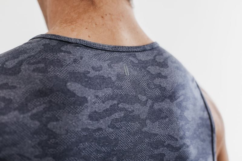 Nobull Lightweight Textured Camo Navy | 16279VYPI