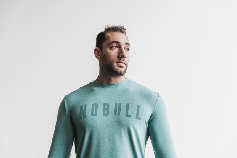 Nobull Long Sleeve Blue | 69017VEYZ