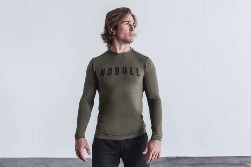 Nobull Long Sleeve Green | 02698HNWG