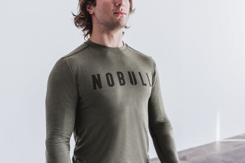 Nobull Long Sleeve Green | 02698HNWG