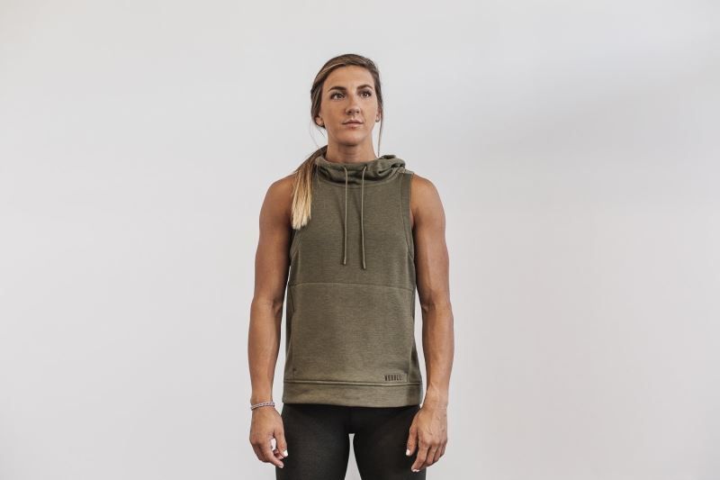 Nobull Microplush Sleeveless Green | 86932FXIM