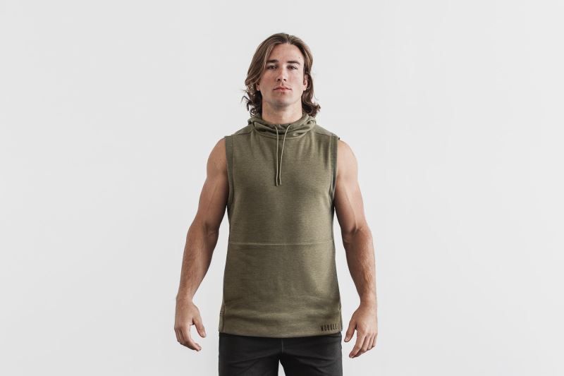 Nobull Microplush Sleeveless Green | 96381GTFW