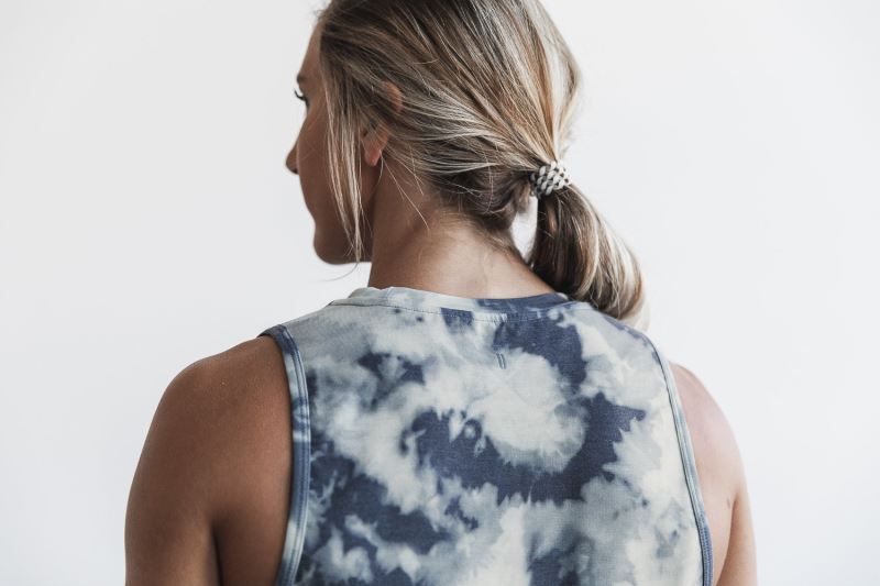 Nobull Muscle Tie-Dye Blue | 09736GHNP