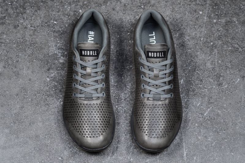 Nobull Nordic Leather Grey | 61294OAEV